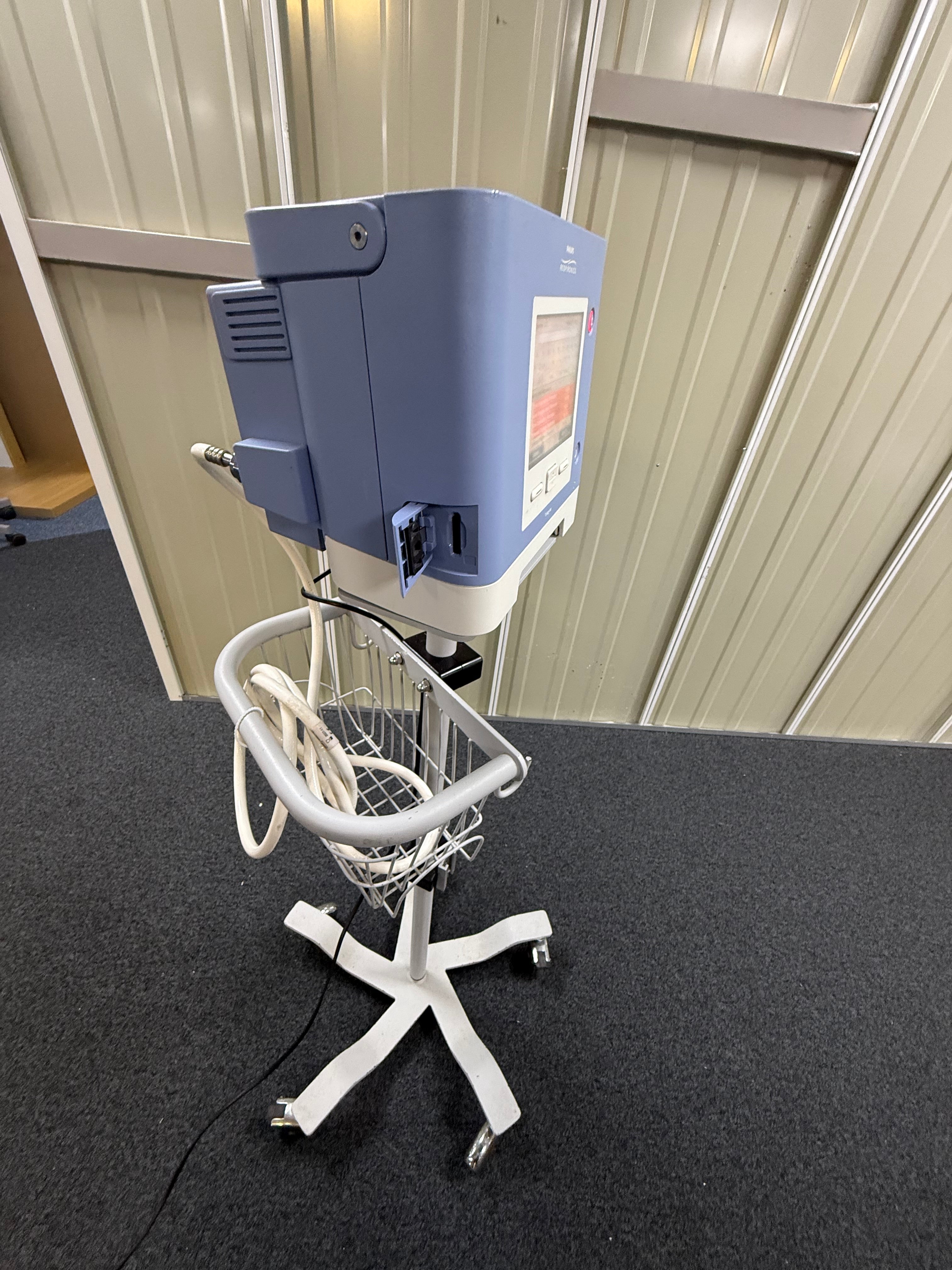 Philips Respironics Trilogy 202 Ventilator Software Version 14.2.05 - Blower Hours 491.1 Hrs on Stand SelfiMed UK