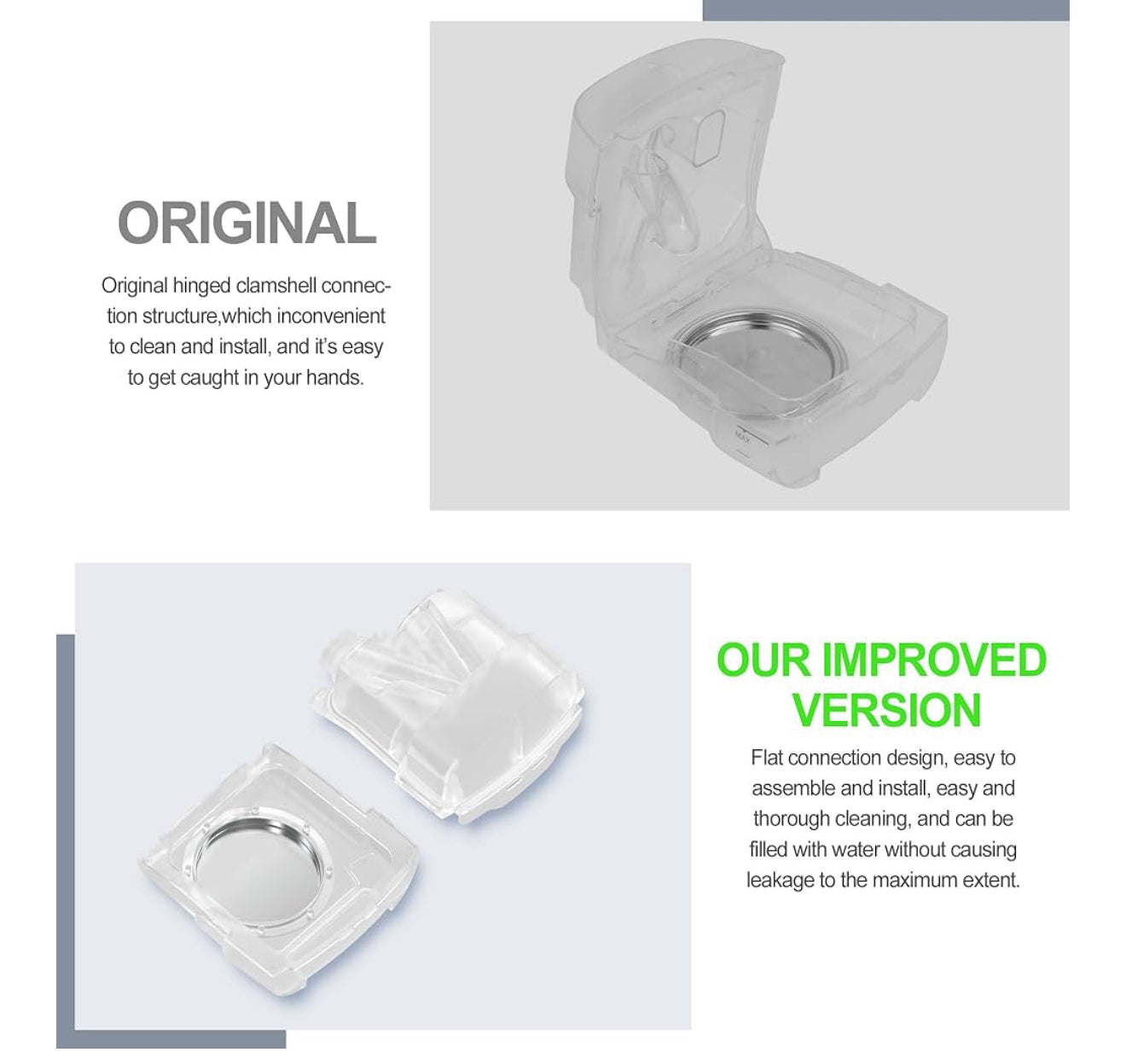 Replacement Water Chamber for AirSense 11, HumidAir Water Tub for S11 Series SelfiMed UK