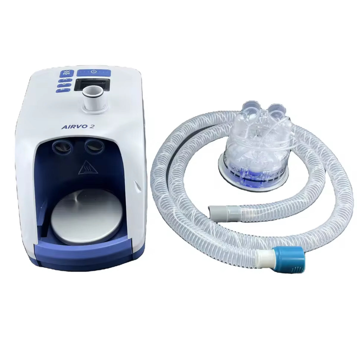 Airvo 2 high-flow therapy device with heated breathing tube