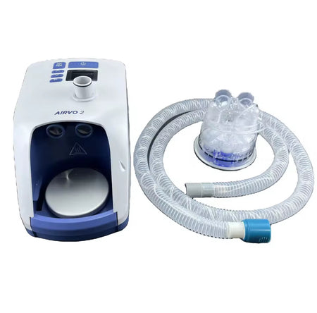 Airvo 2 high-flow therapy device with heated breathing tube