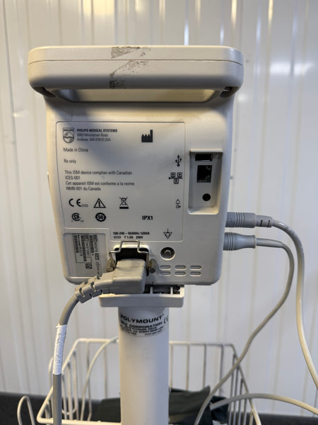 Back view of Philips VS2+ monitor with colour display