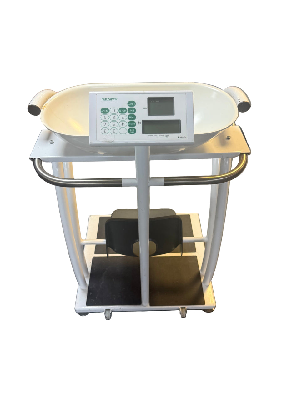 Close-up of Marsden M-700 digital indicator and keypad