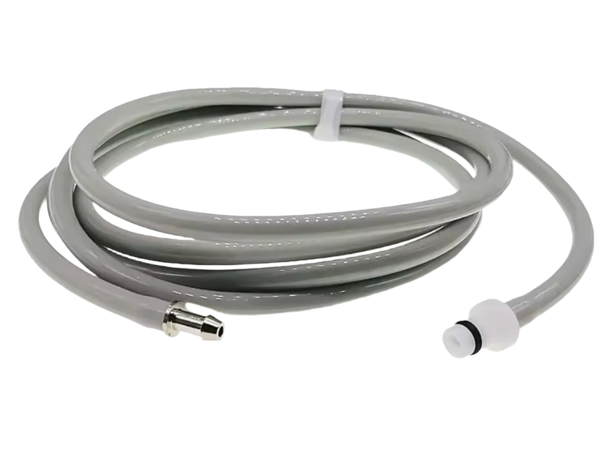Gray hose with connectors on a white background, featuring the brand Philips