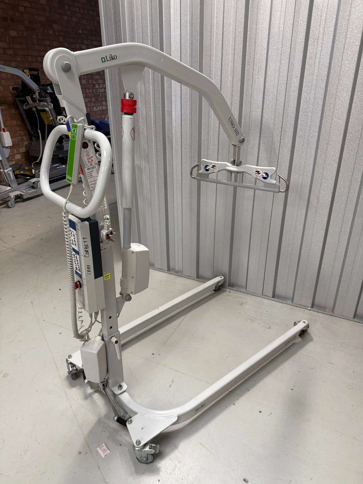 Hillrom Liko Uno 102 Mobile Lift with adjustable base and castors