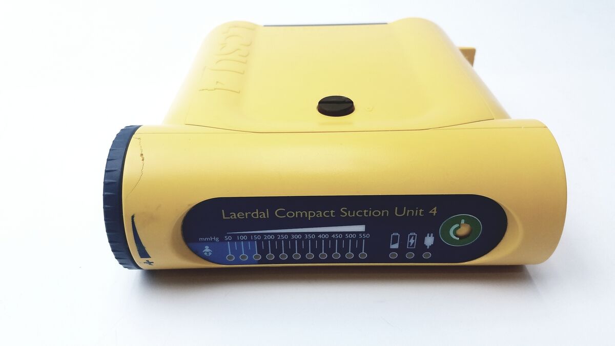 Laerdal Compact Suction Unit 4 with Power Supply with Disposable Canister (300 ml) SelfiMed UK