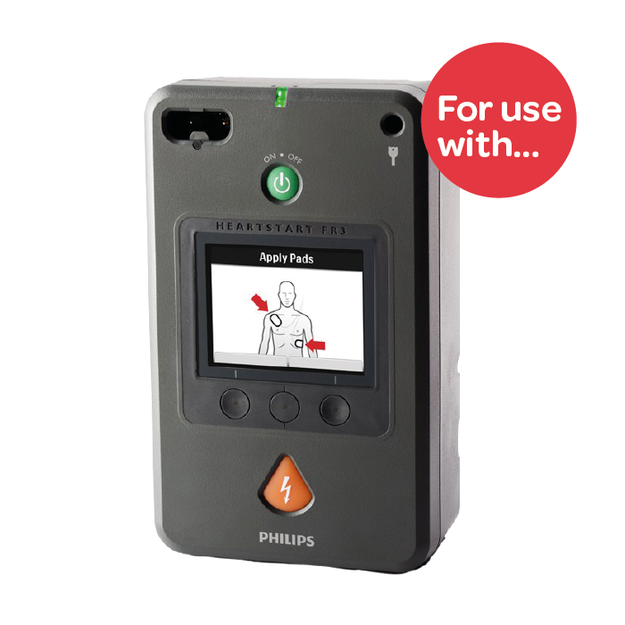 Lightweight defibrillator carry case for HeartStart FR3