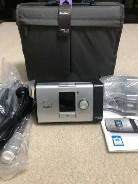 ResMed CPAP machine with accessories