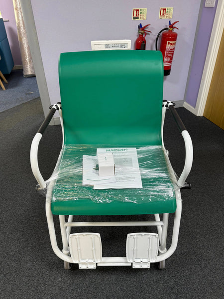 Marsden M-200 Bariatric Chair Scale with 300kg capacity and wide seat, ideal for hospital use