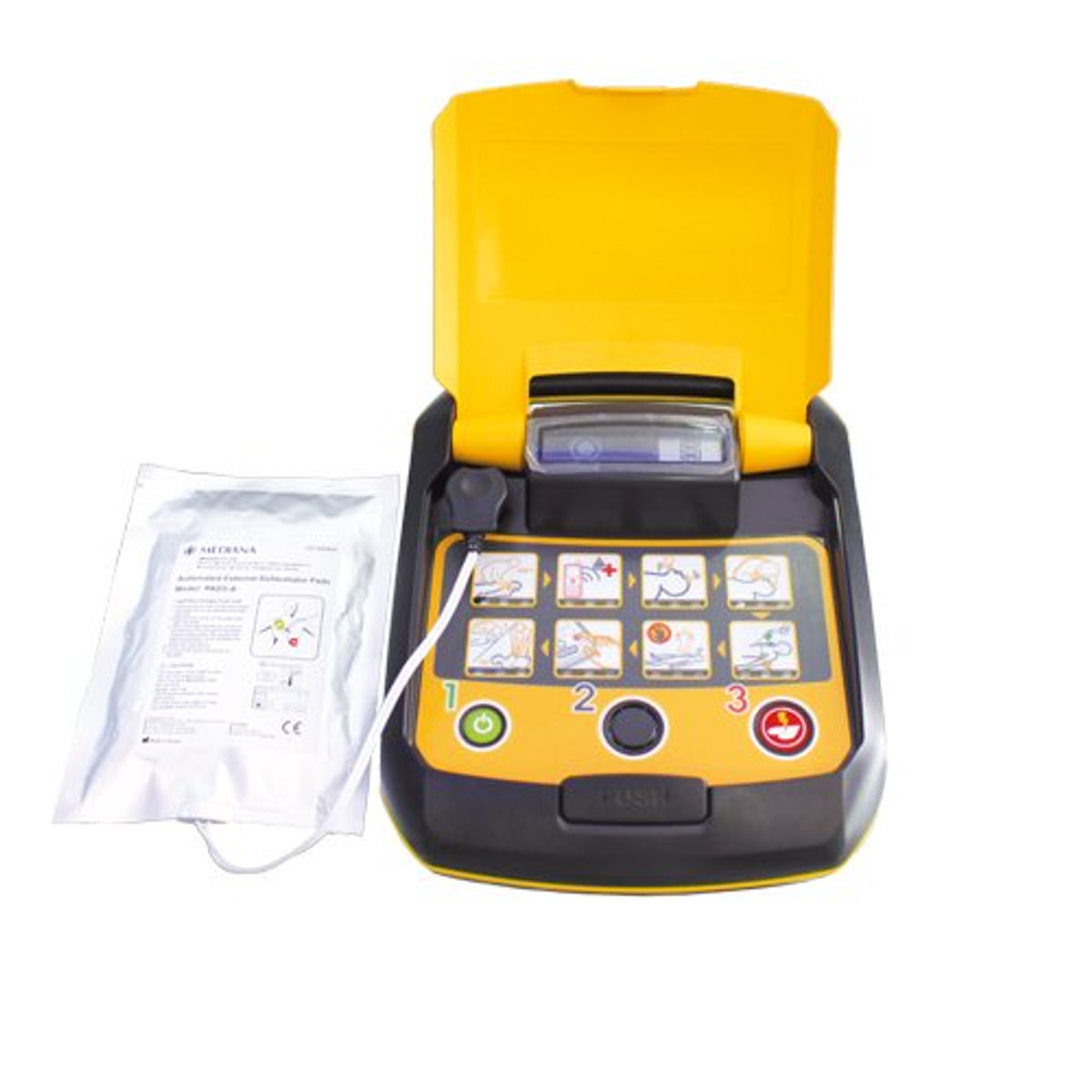 Mediana HeartOn A10 AED defibrillator with carry case