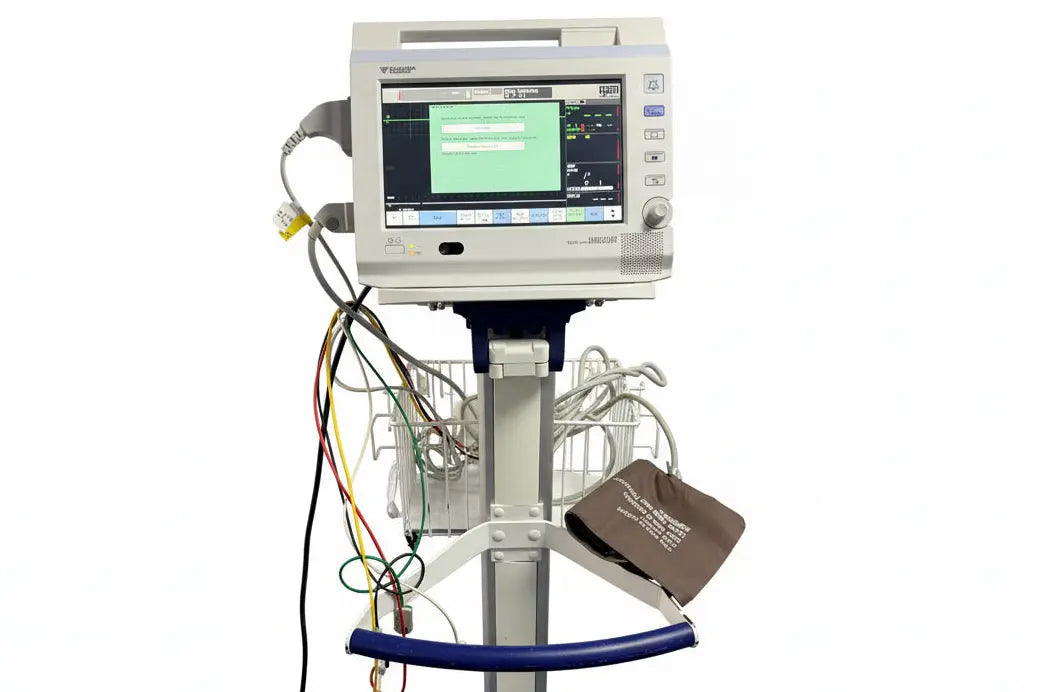 Fukuda Denshi DS-8100 Patient Monitor with Accessories & Roller Stand patient monitor SelfiMed UK