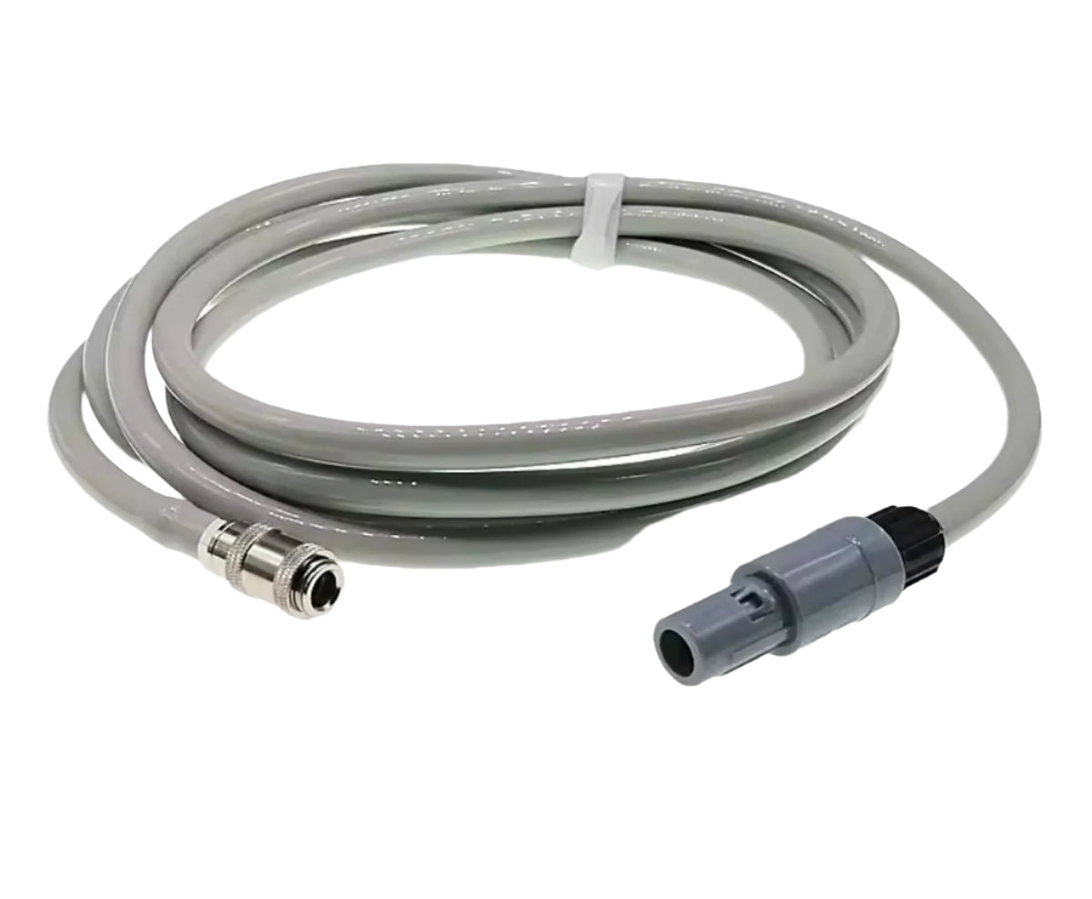 Gray hose with connectors on a white background, featuring the brand by Philips