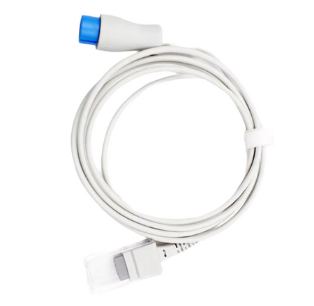 Philips M1943AL SpO₂ extension cable 3 ft DB9 D‑Connect