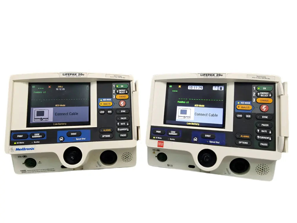 Physio Control Lifepak 20e Defibrillator with ECG Leads