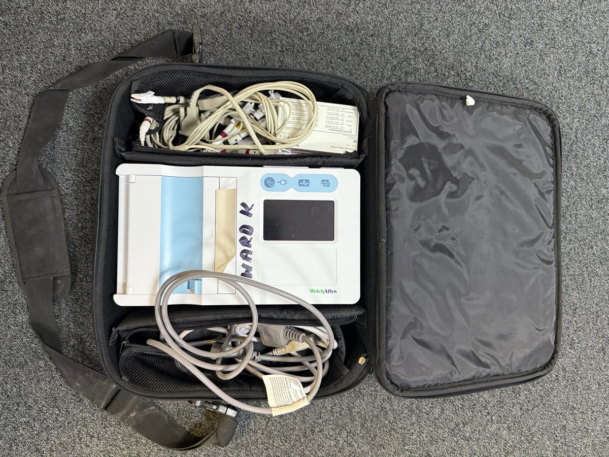 Portable Welch Allyn CP50 ECG with protective carry bag