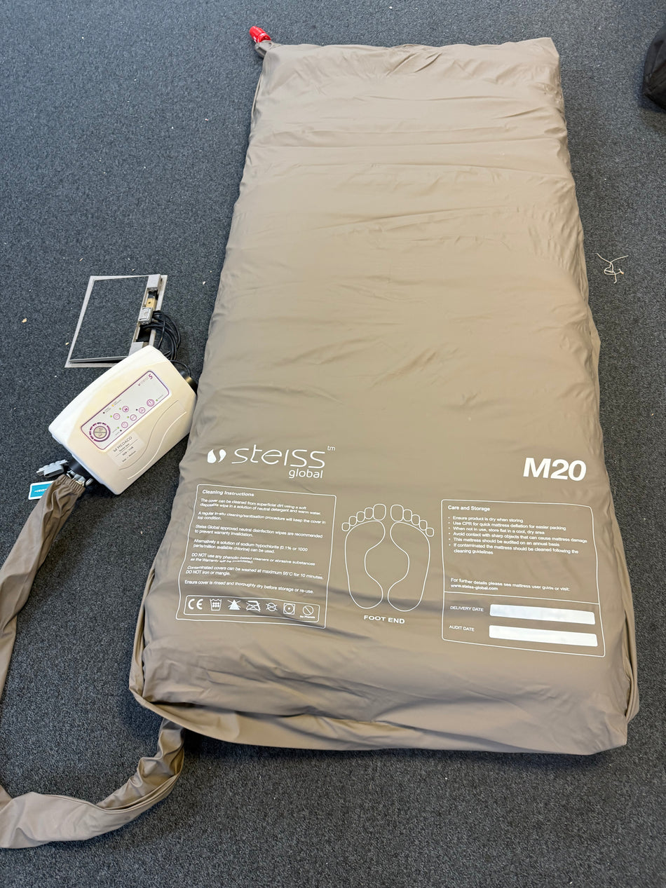 Steiss Global air mattress and pump system for care homes