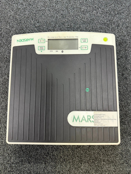 Top view of Marsden M-420 scale with control buttons and weight hold function
