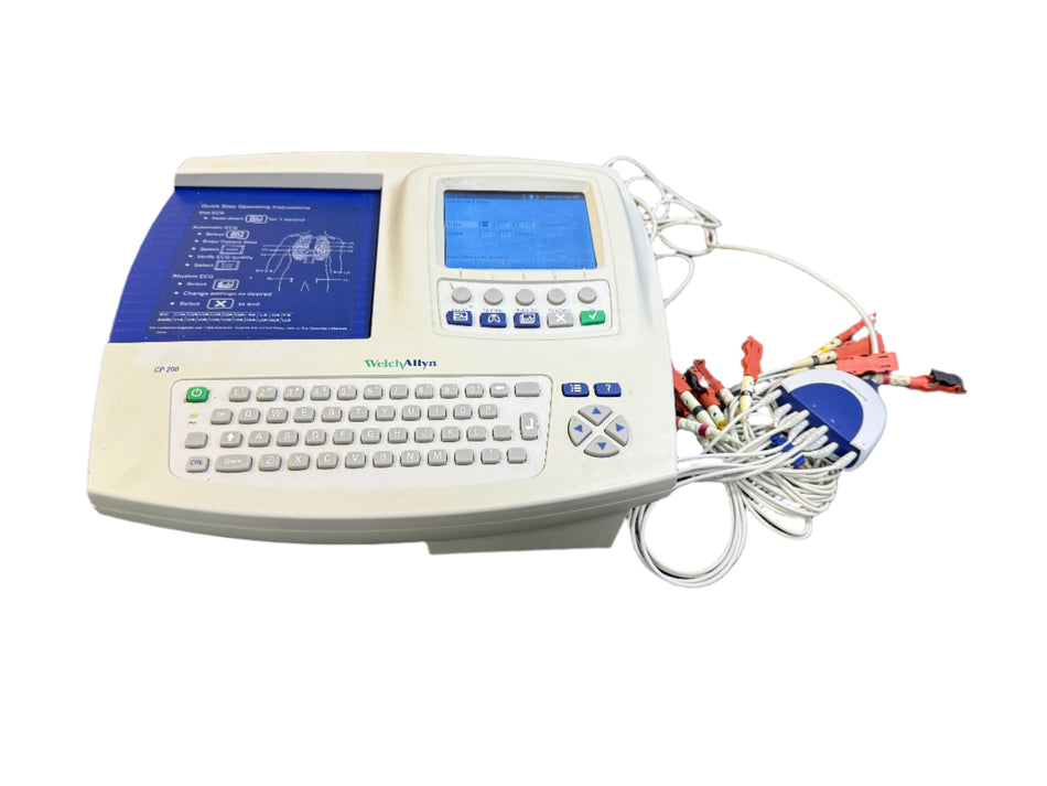 Welch Allyn CP200 ECG machine with colour screen