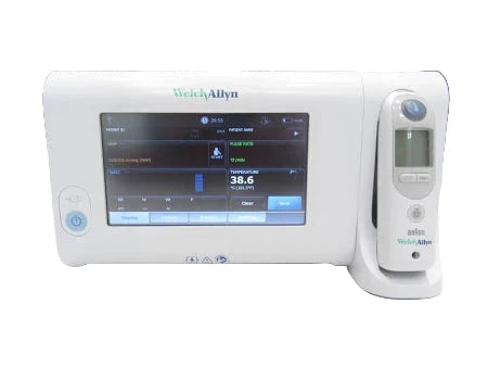 Welch Allyn Connex Spot Vital Signs Monitor on Stand with Power Supply and Accessories SelfiMed UK