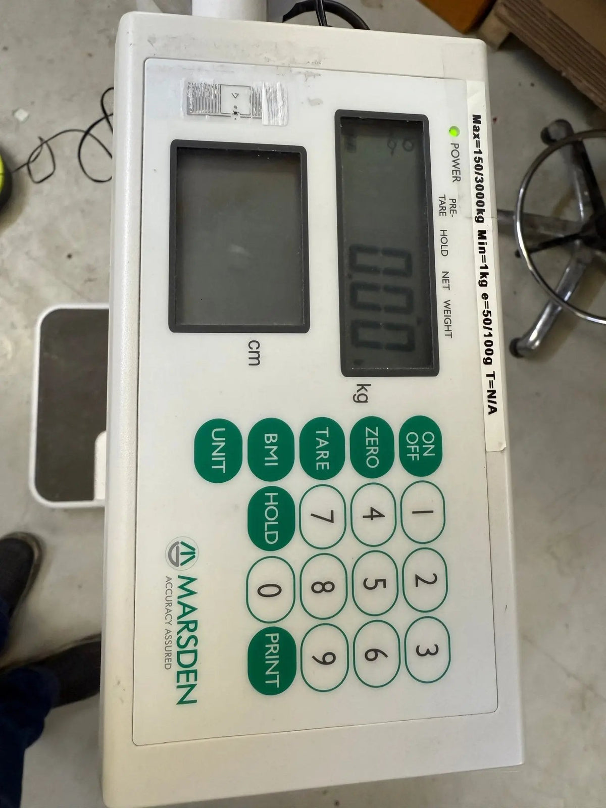 Marsden Weighing Scale DP3800 / M - 100 BMI Indicator - SelfiMed UK