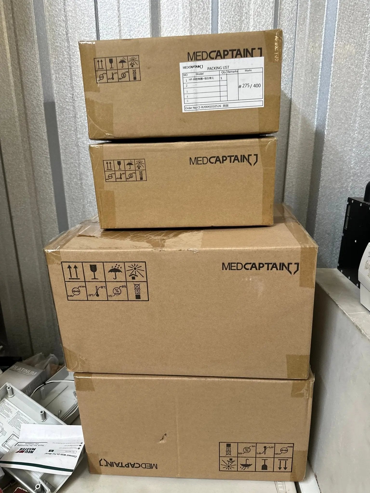 MedCaptain HP - 80 Cabinet / Workstation with HP - 80 Cabinet Cover & Pole Clamp - New in Box