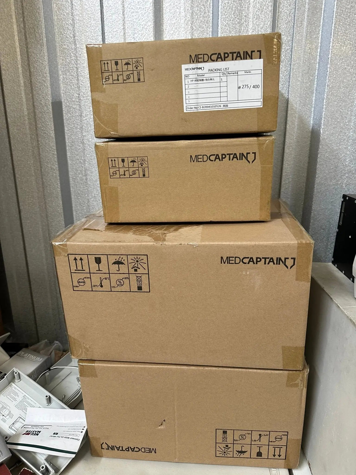 MedCaptain HP - 80 Cabinet / Workstation with HP - 80 Cabinet Cover & Pole Clamp - New in Box