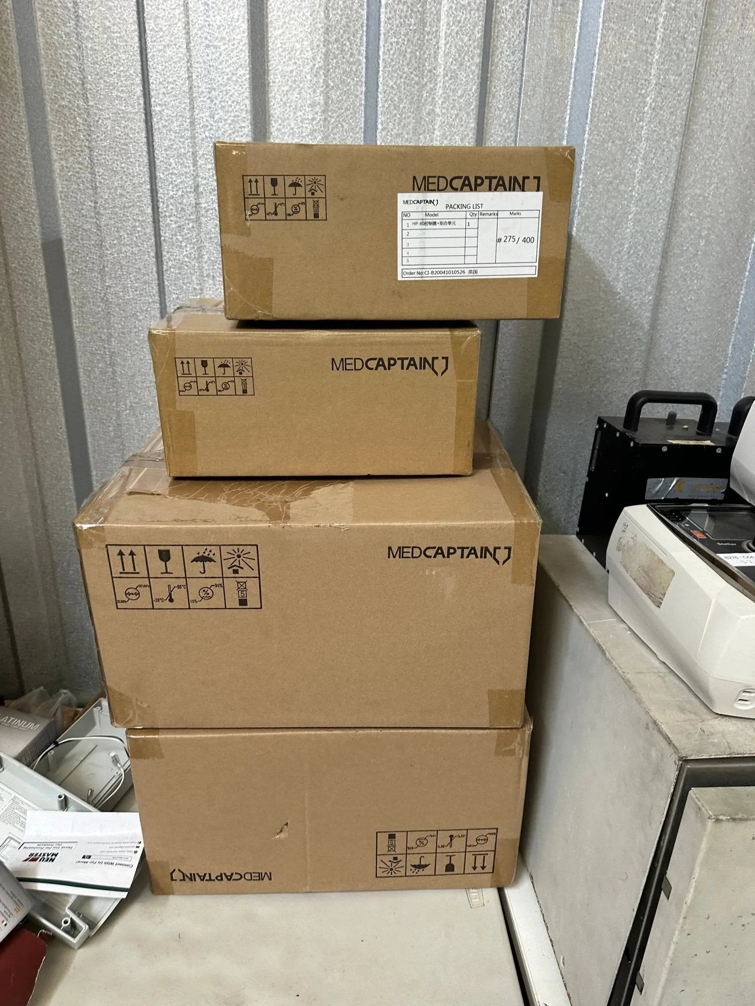 MedCaptain HP - 80 Cabinet / Workstation with HP - 80 Cabinet Cover & Pole Clamp - New in Box