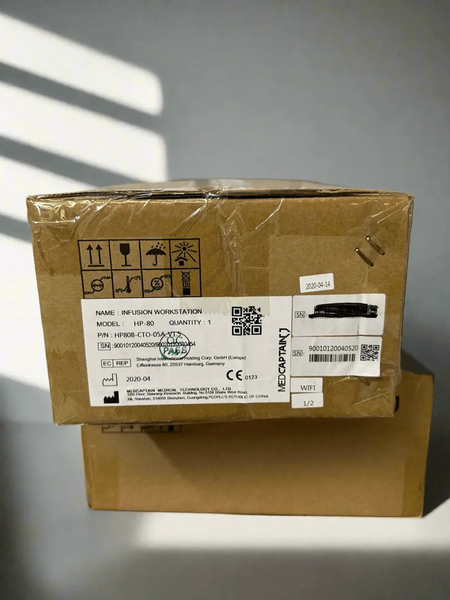 MedCaptain HP - 80 Cabinet / Workstation with HP - 80 Cabinet Cover & Pole Clamp - New in Box