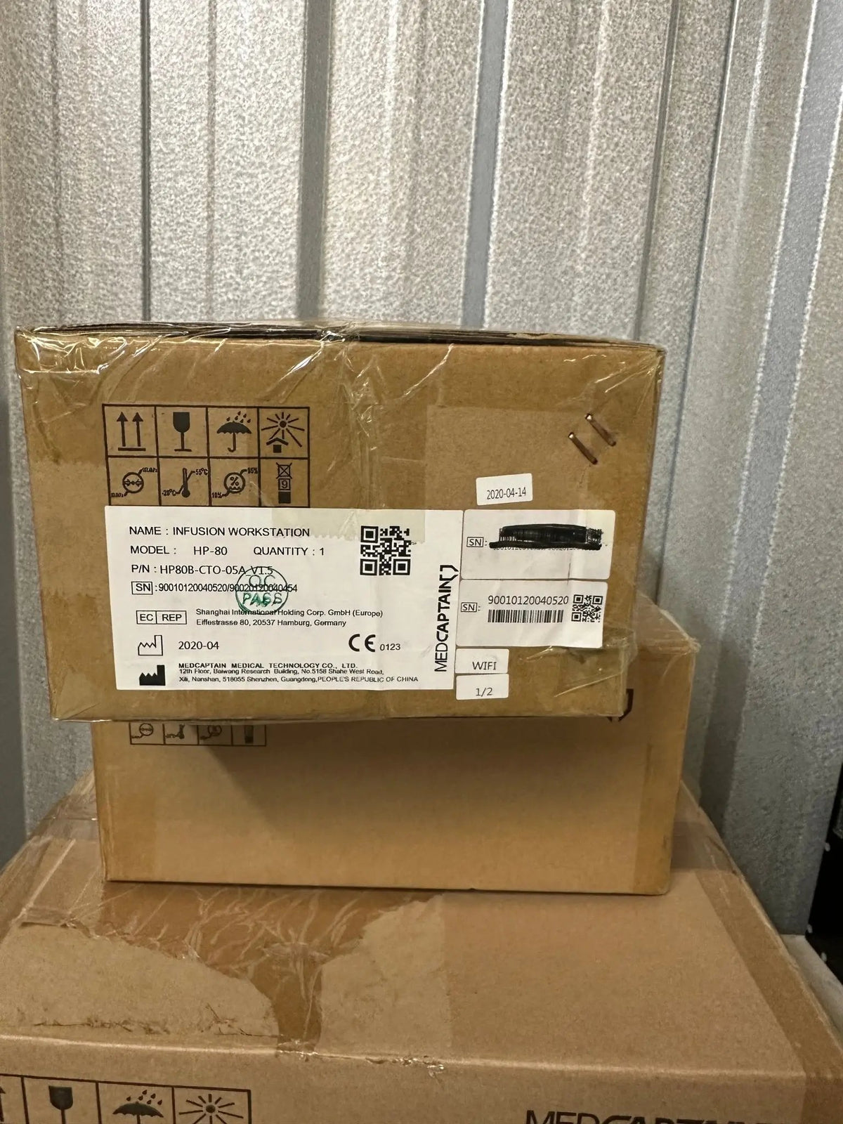 MedCaptain HP - 80 Cabinet / Workstation with HP - 80 Cabinet Cover & Pole Clamp - New in Box