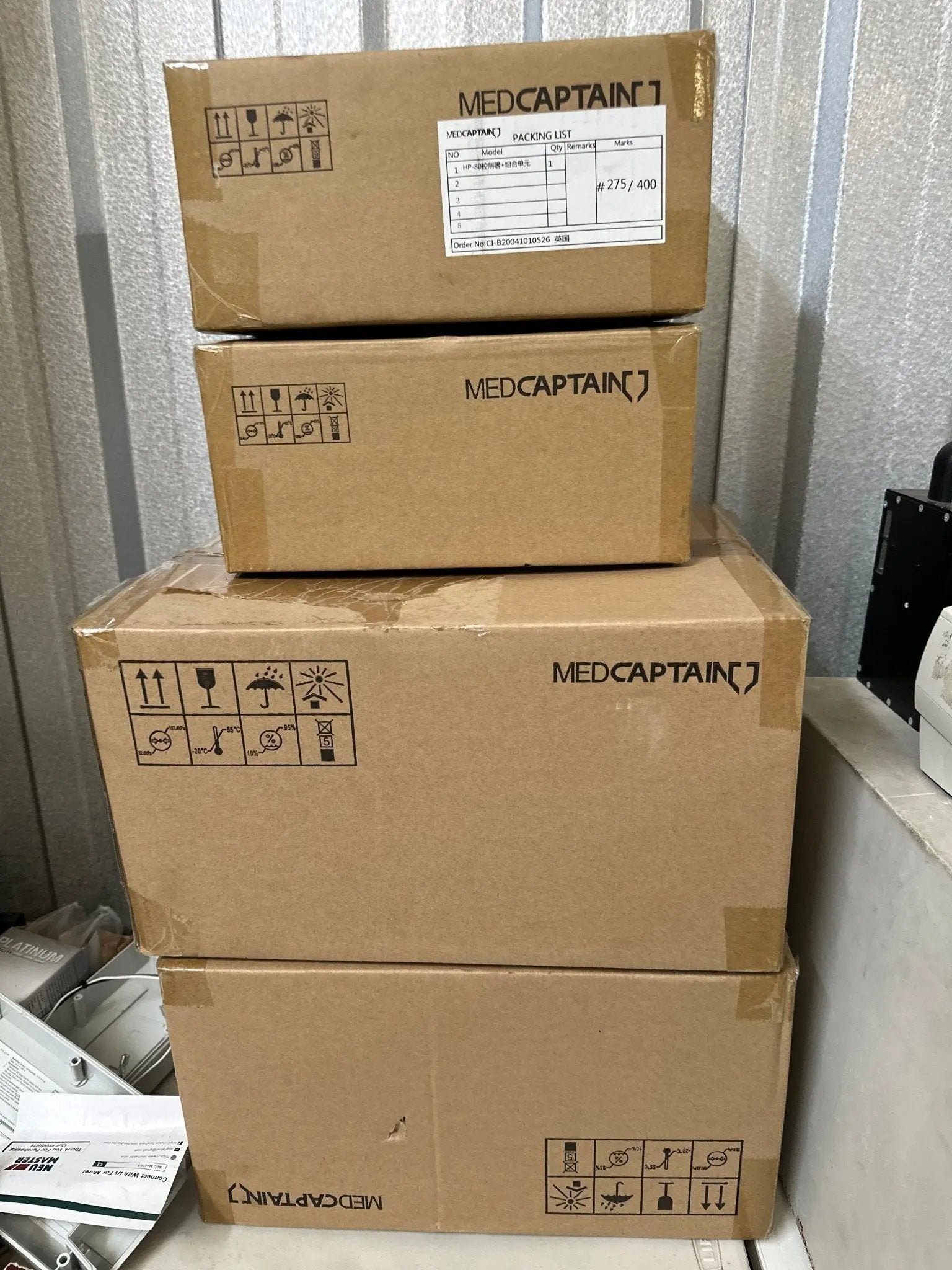 MedCaptain HP - 80 Cabinet / Workstation with HP - 80 Cabinet Cover & Pole Clamp - New in Box