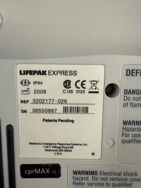 Medtronik Lifepak Express Semi - Automatic Defibrillator - SelfiMed UK