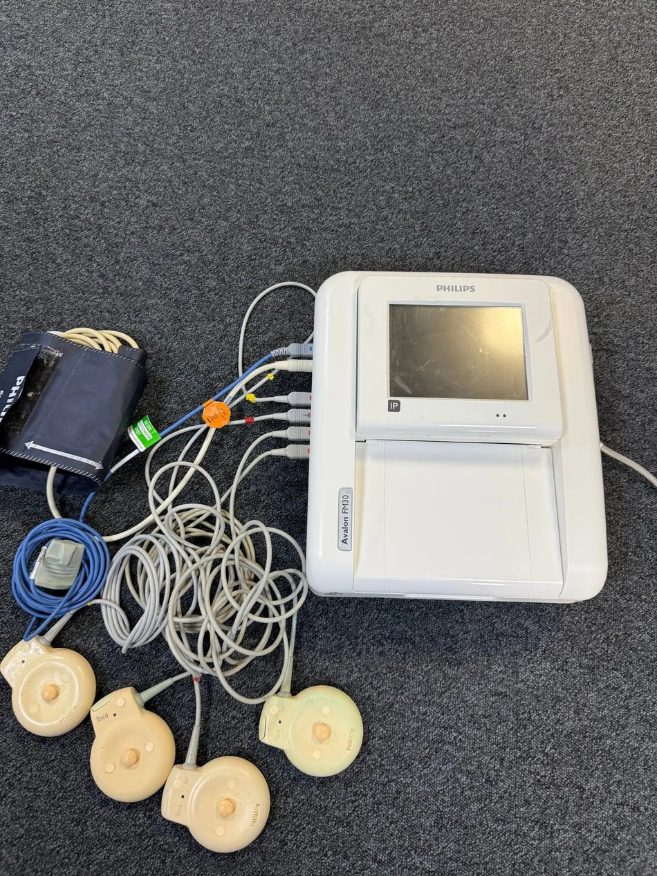 Philips Avalon FM30 Fetal Monitor Including NBP and SpO2 Options with Transducers - SelfiMed UK