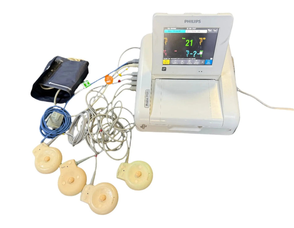 Philips Avalon FM30 Fetal Monitor Including NBP and SpO2 Options with Transducers - SelfiMed UK