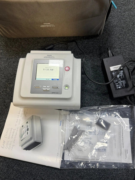 Philips Respironics BiPAP A30 Software Version 3.6 *Mfd 2018* in Carry Bag with Power Supply