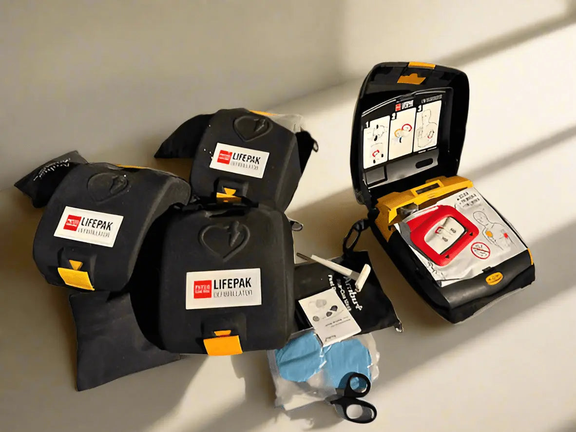 Physio Control Lifepak CR Plus Defibrillator in Case with Box and Li/S02C12 Battery - SelfiMed UK