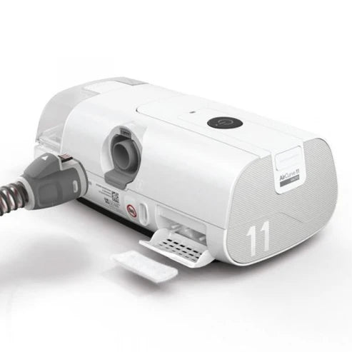 ResMed AirCurve 11 VAuto setup with tubing and water chamber