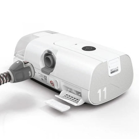 ResMed AirCurve 11 VAuto setup with tubing and water chamber