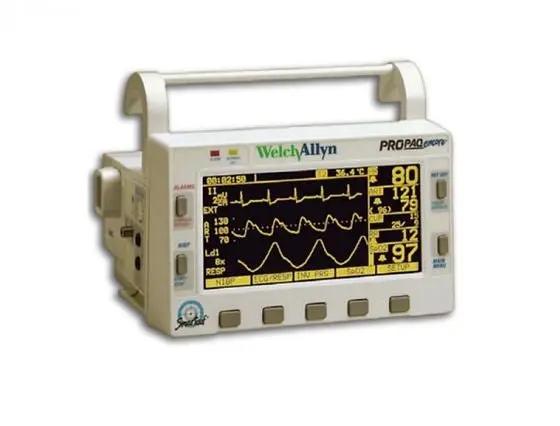 Welch Allyn Propaq Encore - Bedside Patient Monitor with BP cuff, SPO2 sensor & Power adaptor