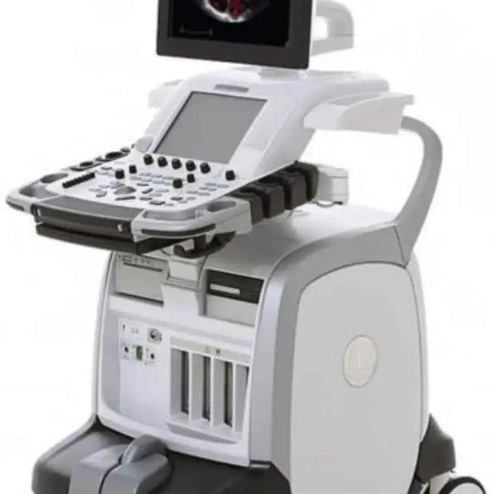 GE Logiq E9 Flat Screen Ultrasound Scanner Model 5205000-4 (2010) with with Sony UP-D897 Digital Graphic Printer SelfiMed UK