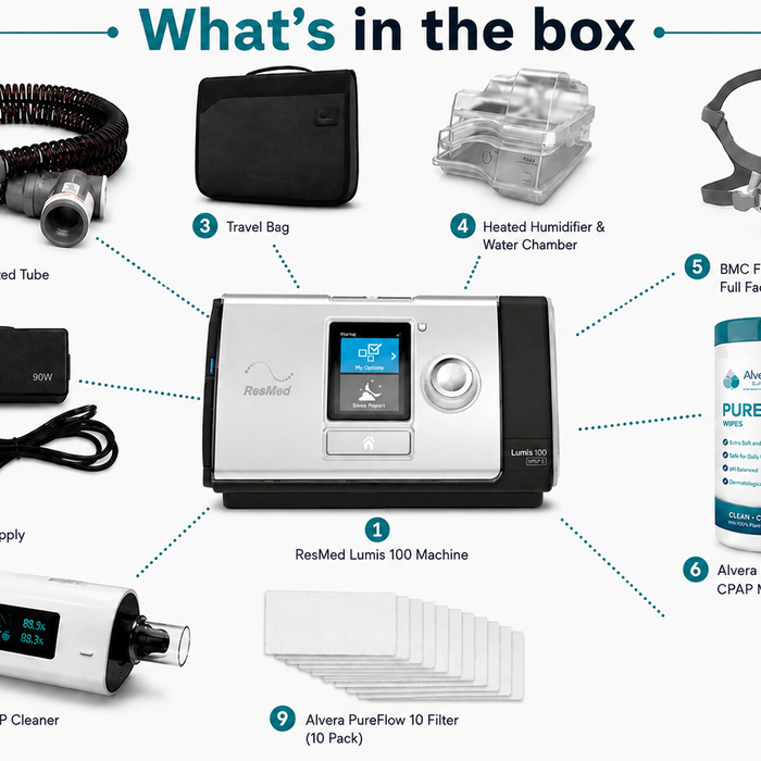 ResMed Lumis 150 VPAP ST-A BIPAP Unit - Complete Bundle - Refurbished complete bundle refurbished SelfiMed UK