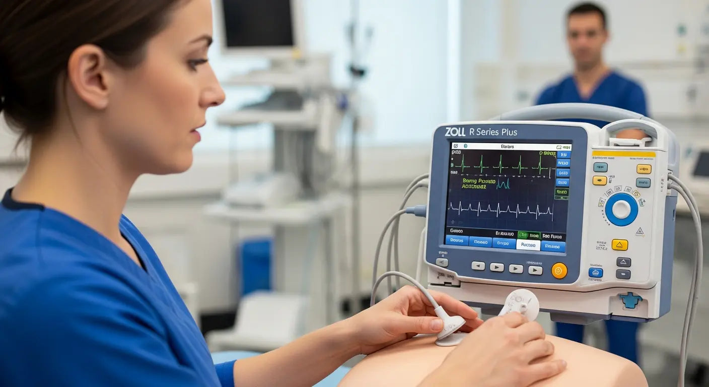 Symptomatic Bradycardia: Is Your Team Ready to Pace and Resuscitate? - symptomatic bradycardia, transcutaneous pacing, Zoll R-Series Plus