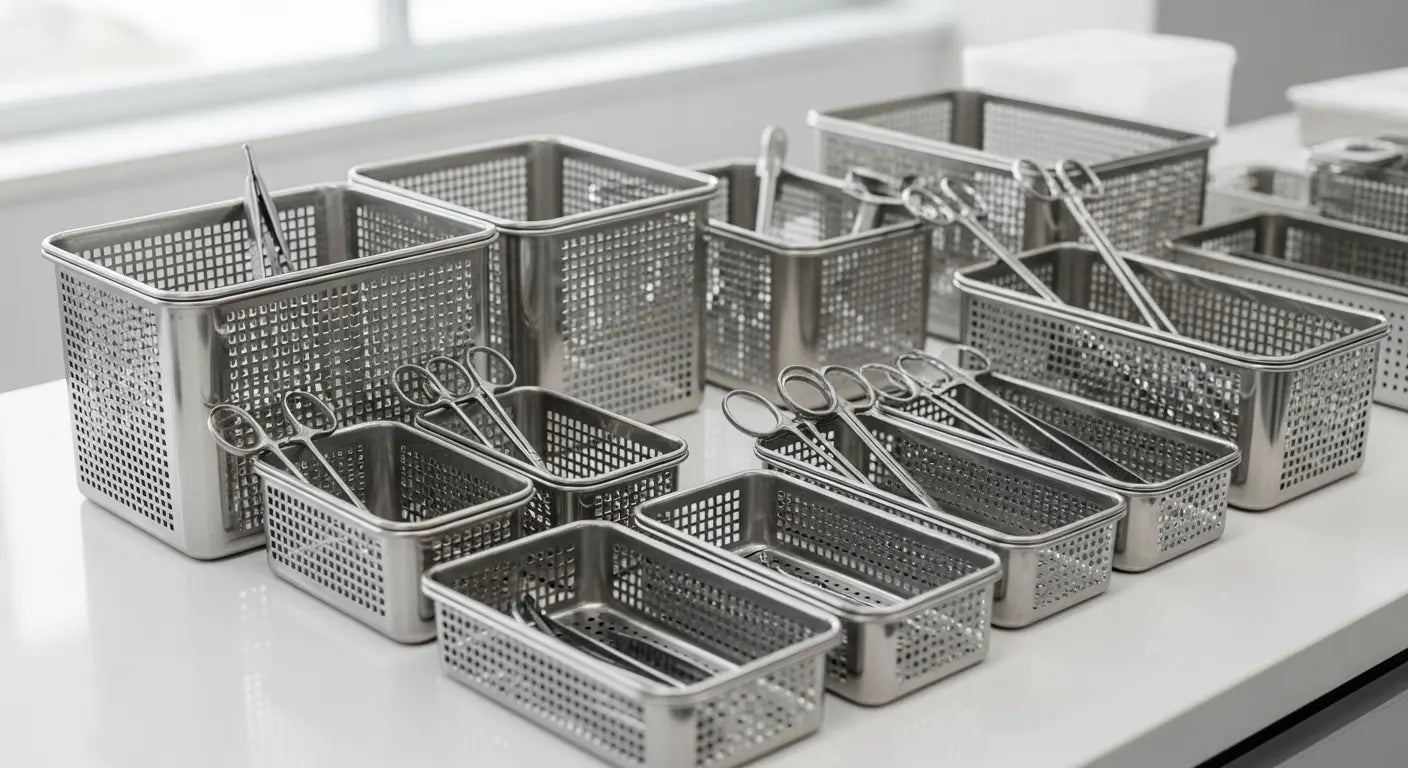 The Complete Sterilisation Basket Protocol for Solving Processing Failures - sterilisation baskets, surgical instrument trays, medical sterilisation containers