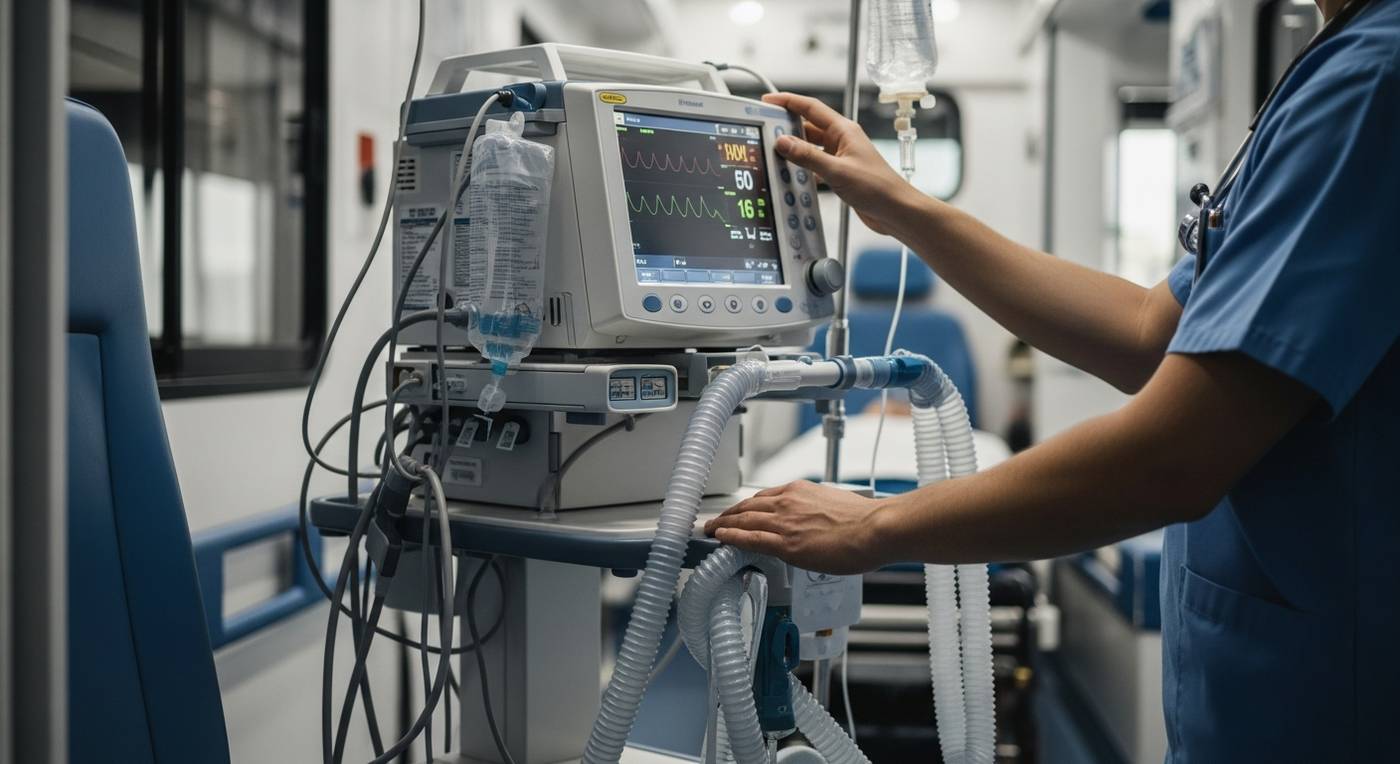 Preventing Hypoxia: Safe Respiratory Support During Patient Transport - acute respiratory failure, hypoxia symptoms, emergency transport ventilator