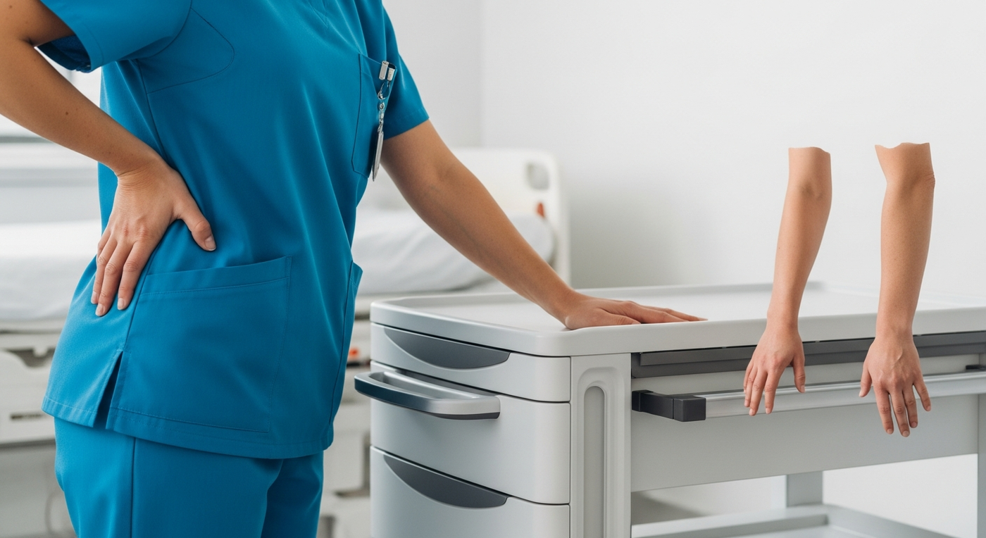 Stop Caregiver Back Pain and Patient Pressure Sores in the ER - caregiver back pain, nursing musculoskeletal injuries, pressure ulcer prevention