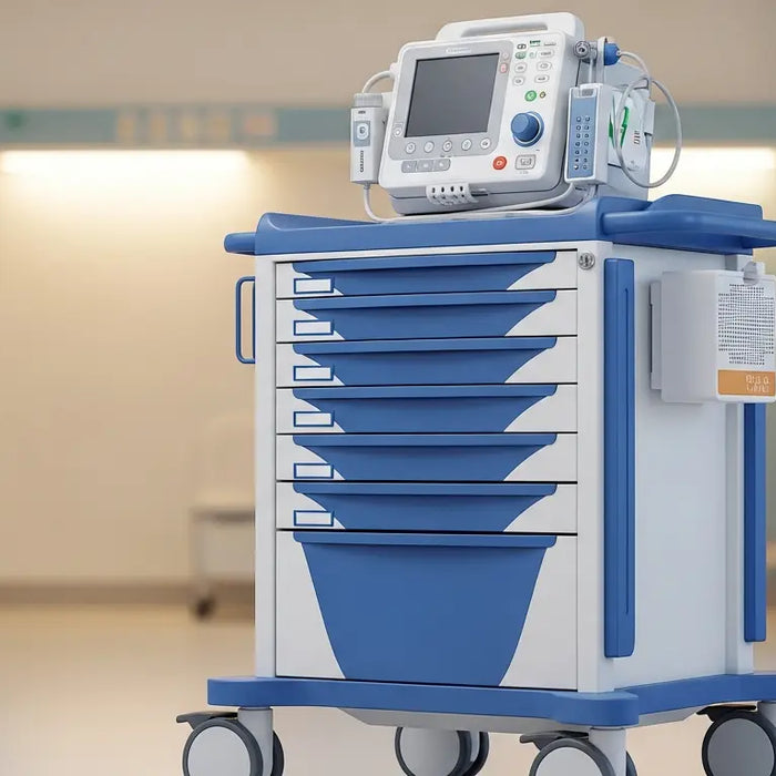 Seconds Count: Reducing Code Blue Response Times in Hospitals - Code Blue response, cardiac arrest equipment, hospital emergency trolley