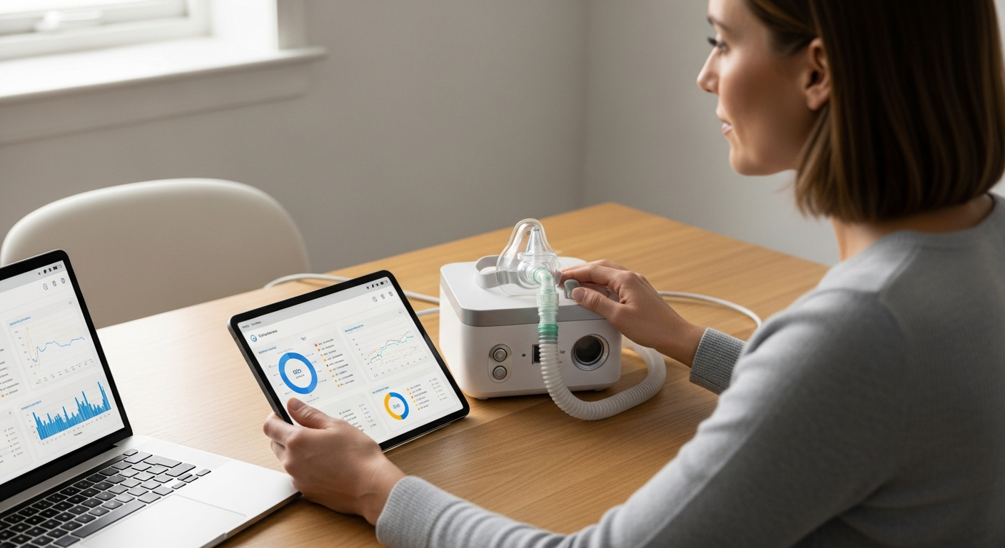 First Month on Remote CPAP Monitoring: What Caregivers Should Expect - CPAP machine, sleep apnea therapy, remote monitoring