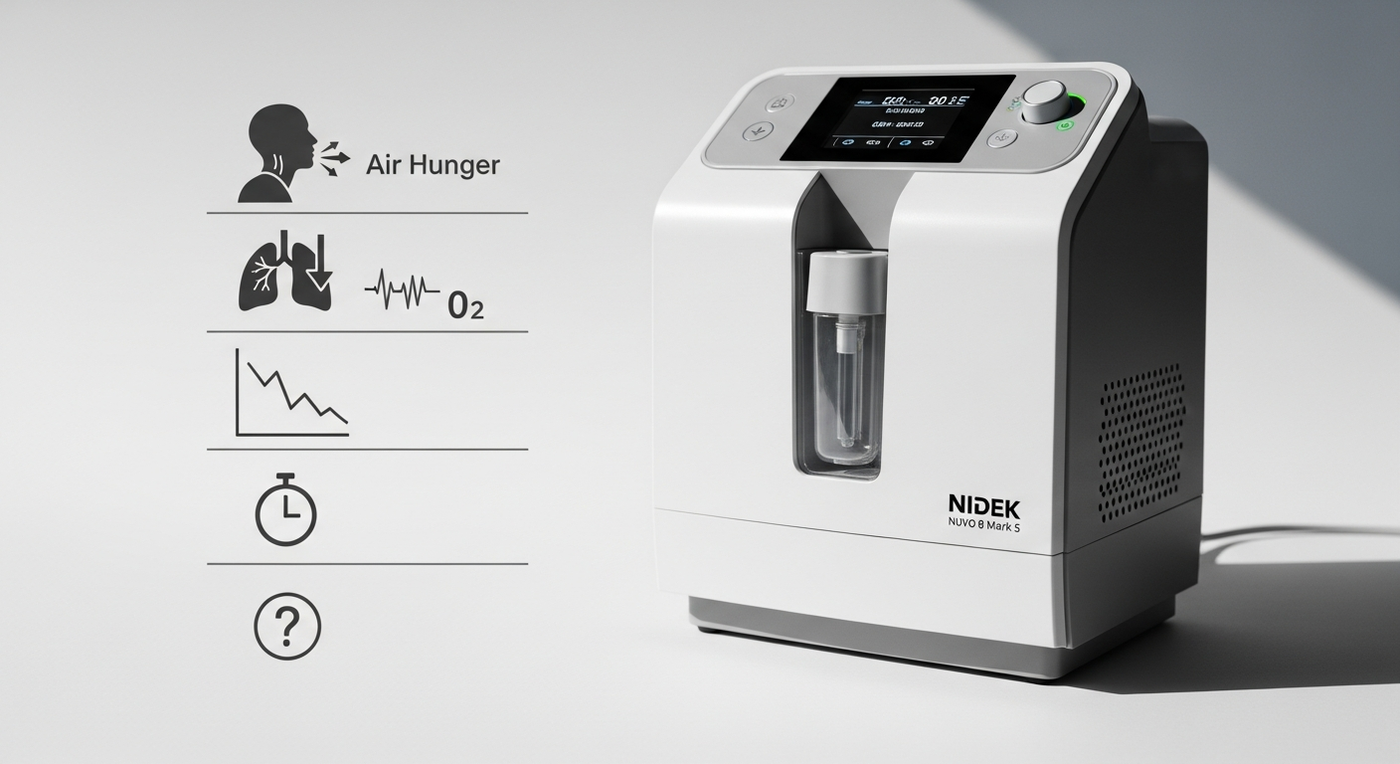 Is 5L Not Enough? 5 Signs You Need a High-Flow Concentrator - COPD air hunger, hypoxia symptoms, 8 LPM oxygen concentrator