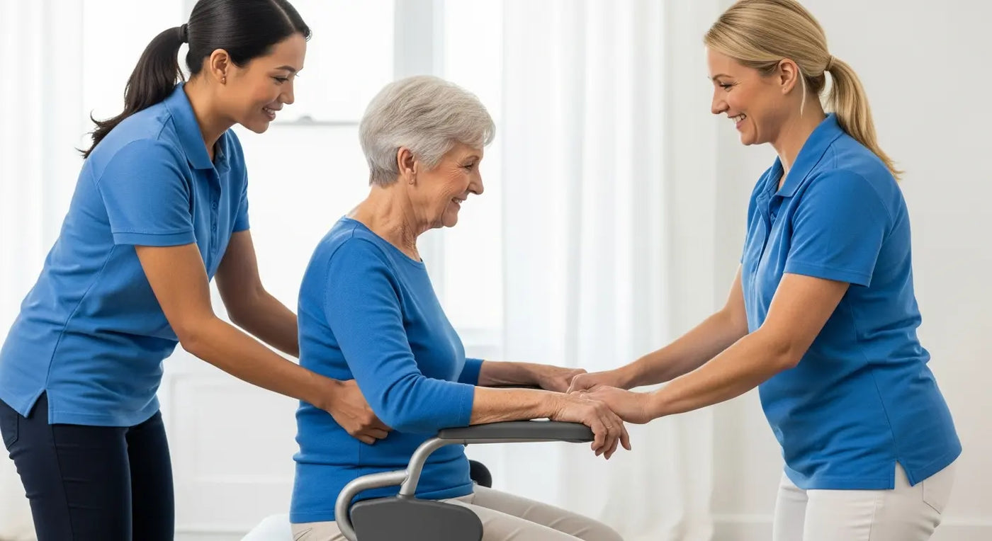 Stop Caregiver Back Pain & Patient Muscle Loss During Transfers - caregiver back pain, herniated disc lifting, patient muscle atrophy