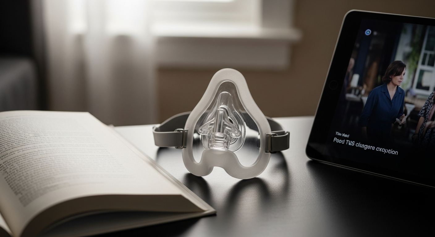 Stop Feeling Trapped: How to Watch TV and Read with a CPAP Mask - cpap claustrophobia, red marks from cpap mask, nasal mask for glasses