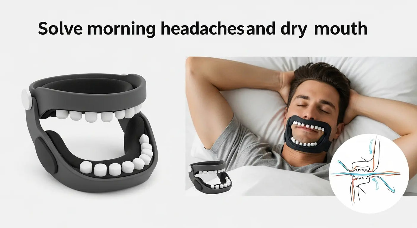 Stop Morning Headaches and Dry Mouth Caused by Heavy Snoring - dry mouth during sleep, morning headaches, heavy snoring relief