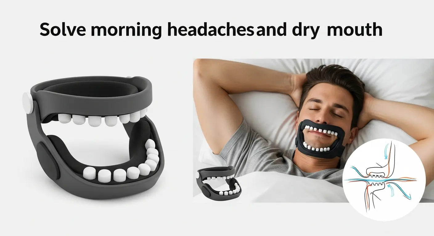 Stop Morning Headaches and Dry Mouth Caused by Heavy Snoring - dry mouth during sleep, morning headaches, heavy snoring relief